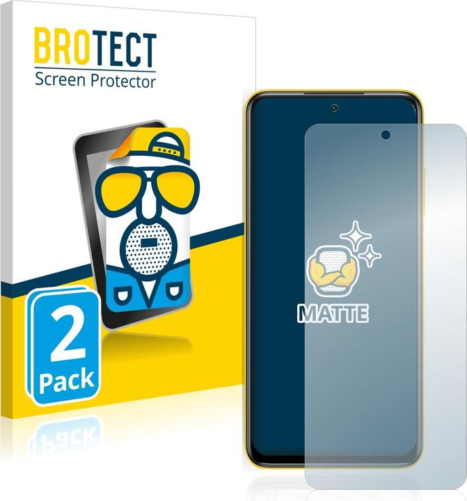 Actual product image BROTECT Anti-glare screen protector matt (2 Piece, Xiaomi Poco M3 Pro 5G)
