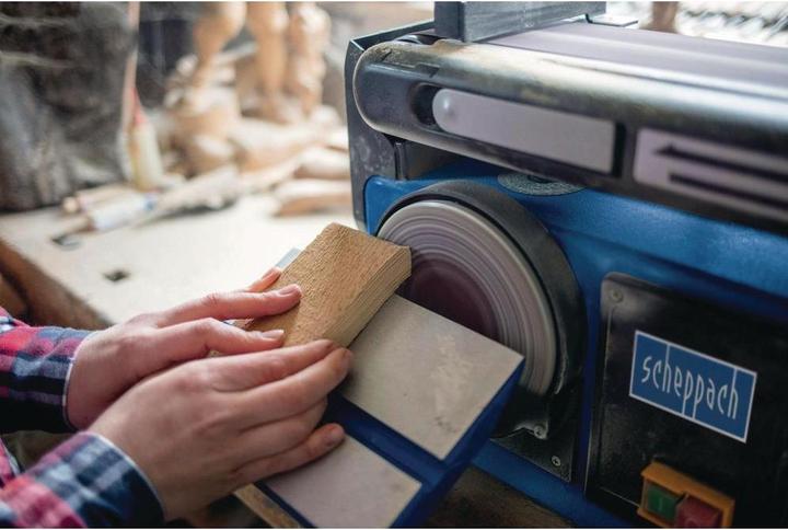 Immagine prodotto Scheppach Levigatrice a nastro e a disco BTS800 (Tritacarne da banco, Smerigliatrice, 370 W)