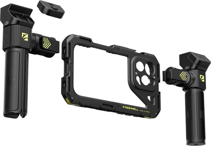 Produktbild Freewell iPhone 16 Pro Genius Rig iPhone 16 Pro Genius Rig Cage, Tripod and Monopod Handles, Bluetooth Remote