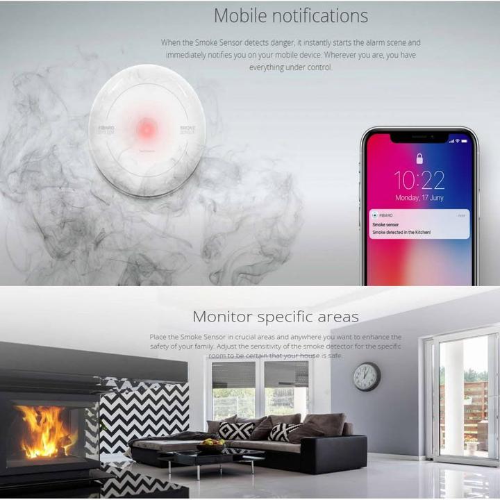 Immagine prodotto Fibaro sensore di fumo