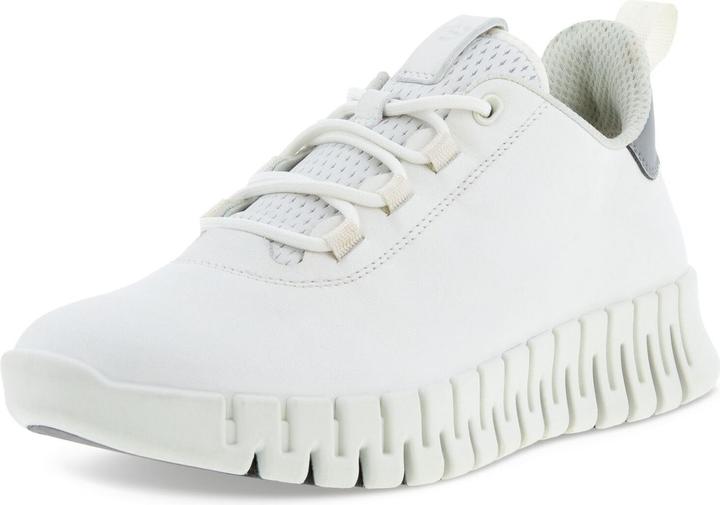 Ecco Damen Schnürschuhe Sportlich Gummisohle weiss