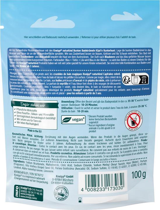 Immagine prodotto Kneipp Nature Child Crumble de bain magique Capitaine coloré (Bombe da bagno)