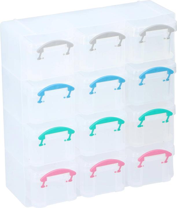 Image du produit Boîte de rangement à 12 compartiments (21 x 8.5 x 22.5 cm, 13.50 l)