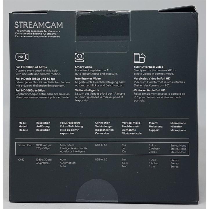 Immagine prodotto Logitech StreamCam (2 Mpx)
