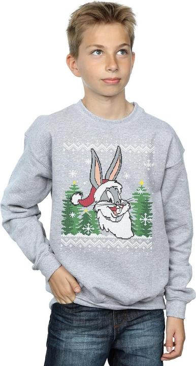Immagine prodotto Looney Tunes Bugs Bunny Christmas Fair Isle Felpa Ragazzi (128)