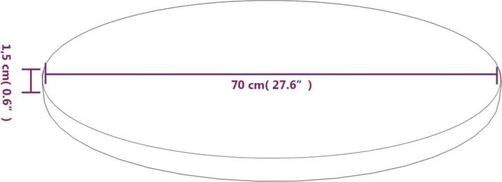 Produktbild VidaXL Jones (70 x 70 x 1.5 cm)