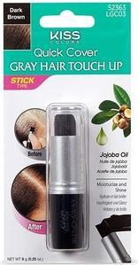 Actual product image KISS My Face- Quick Cover Gray Hair Touch Up Stick - RtÄ'nka na krytÃ Å¡edin a odrostÅ¯ 6 g Dark Br