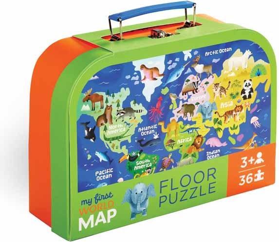 Immagine prodotto Crocodile Creek La mia prima mappa, la prima mappa del mondo (1000 pezzi)