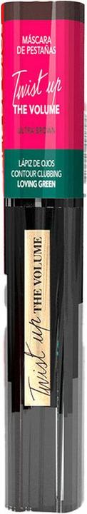 Bourjois Twist Up Mascara Ultra Brown 8ml + Contour Clubbing Eyeliner 50-5.3g Braun + Grün (Ultra Brown + Nº 50 Loving Green)