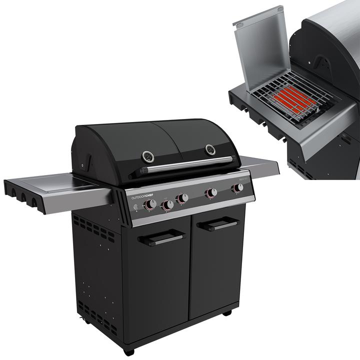 Produktbild Outdoorchef Dualchef 425 G Gasbarbecue - 5 branders - Zwart (19.50 kW)