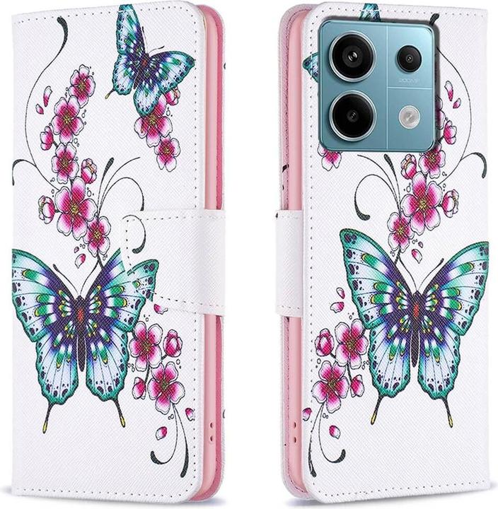 Cover-Discount Xiaomi Redmi Note 13 Pro - Case cover butterfly white (Xiaomi Redmi Note 13 Pro 5G, Xiaomi Poco X6)
