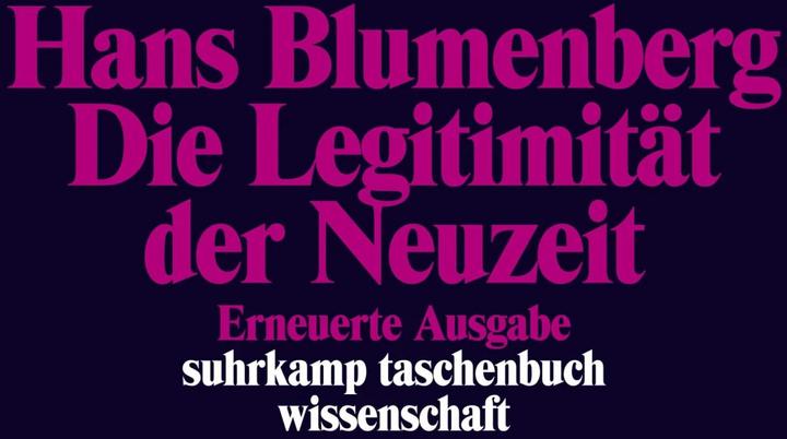 Image du produit Die Legitimität der Neuzeit (Allemand, Hans Blumenberg, 1996)
