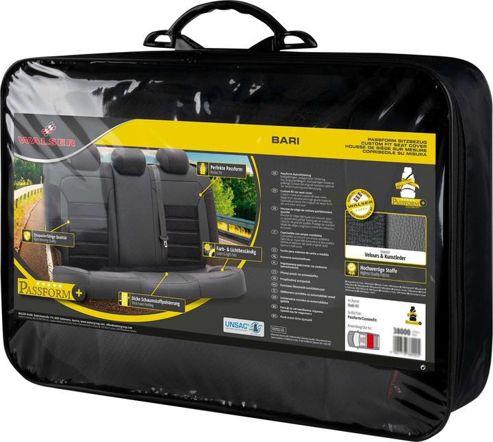 Immagine prodotto Walser Coprisedile per Opel Corsa D (S07) 07/2006-08/2014, 1 coprisedile posteriore