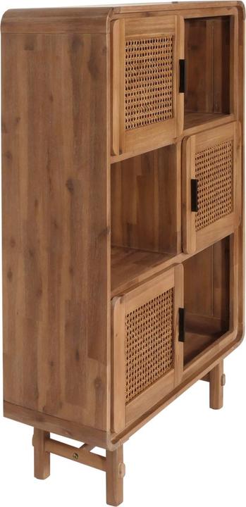 Immagine prodotto Mendler Credenza HWC-M47, vani portaoggetti, rattan acacia tinta in massa 141x90x35cm 32kg (90 x 35 x 141 cm)