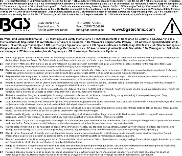 Produktbild BGS Elektriker-Metall-Werkzeugkoffer 3 Schubladen mit 147 Werkzeugen
