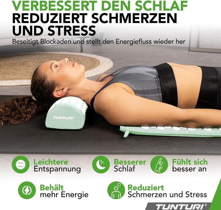 Actual product image Tunturi Acupressure Mat And Pillow