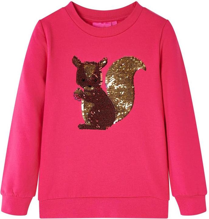 Actual product image VidaXL Children's sweatshirt bright pink 116,Material: 95 % cotton. 5 (116)