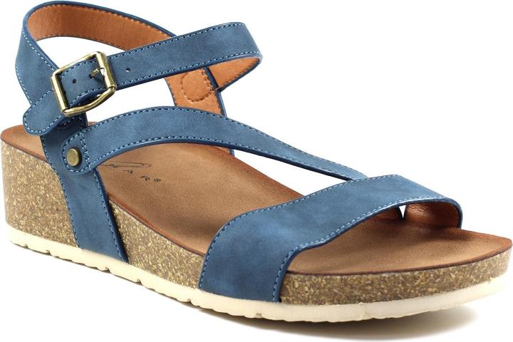 Actual product image Lunar Womens/Ladies Cluster Wedge Sandals (39)