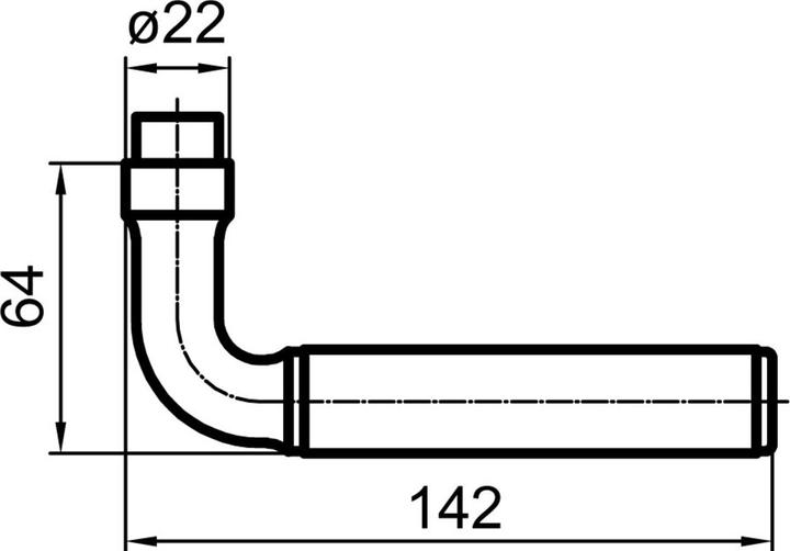 Actual product image Glutz Lever handle 5267 Elite Basel (Door handle)