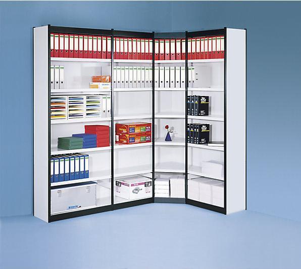Actual product image kaiserkraft Office shelving system, with back wall