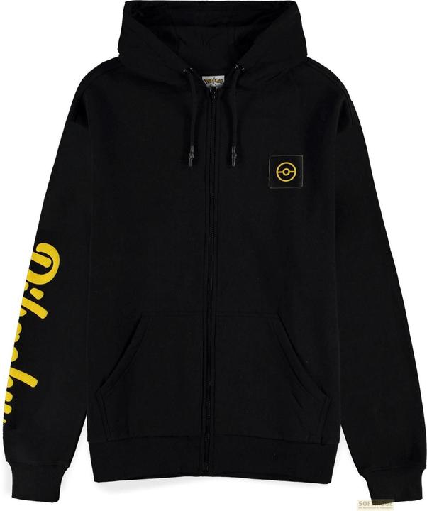 Difuzed Pokémon - Pikachu Outline - Sweat à capuche zippé pour homme - XS (XS)