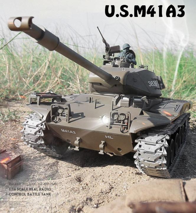 Produktbild Es-toys RC Panzer M41 A3 "WALKER BULLDOG" Heng Long 1:16 Mit R&S, Metallgetriebe Und Metallketten... (RTR Ready-to-Run)