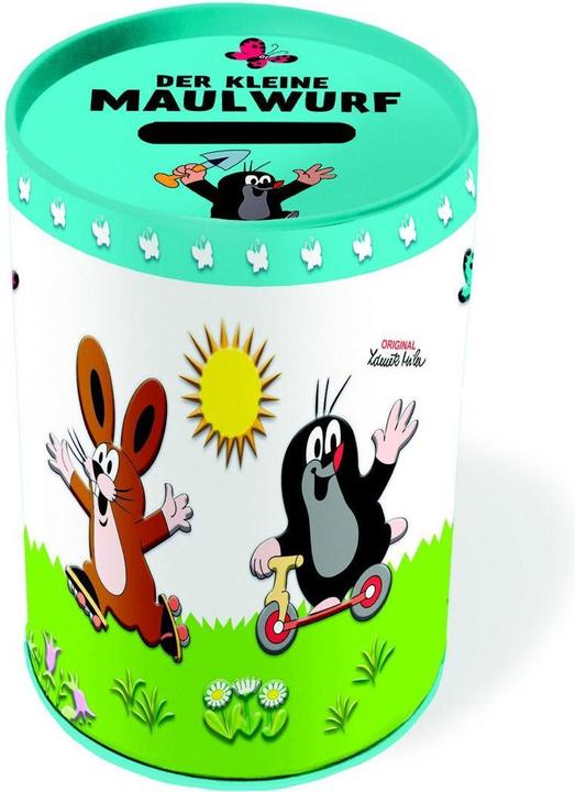 Produktbild Spardose der kleine Maulwurf Fahrzeuge aus Metall (8 x 11 cm)