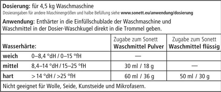 Actual product image Sonett Softener (16 Washing cycles, Powder)
