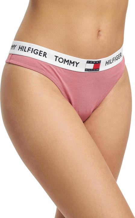 Actual product image Tommy Hilfiger Ladies String Thong with Stretch, Pink (English Pink), S (S)