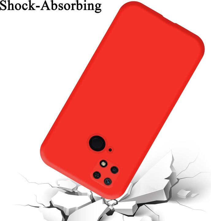 Productafbeelding Cadorabo TPU Liquid Silicone Hoesje Cover voor Xiaomi RedMi 10C / POCO C40 (Xiaomi Redmi 10C, Xiaomi Poco C40)