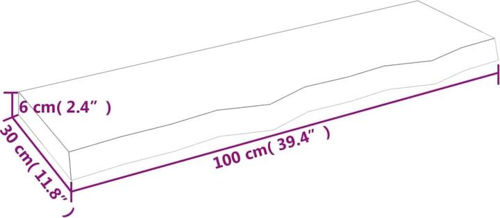 Actual product image VidaXL Emerald (100 x 6 x 30 cm)