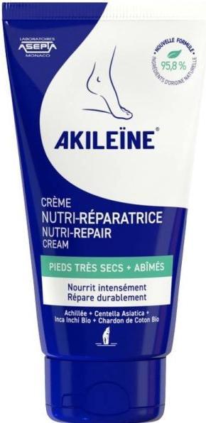 Actual product image Akileïne AKILEINE Blue NutriRepair Foot Cream Tb 75 ml (Foot cream & foot gel, 75 ml)