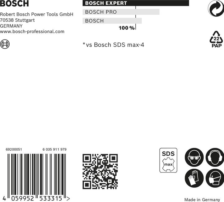 Actual product image Bosch Professional Zubehör Expert SDS max-8X hammer drill, 32 x 800 x 920 mm (32 mm)