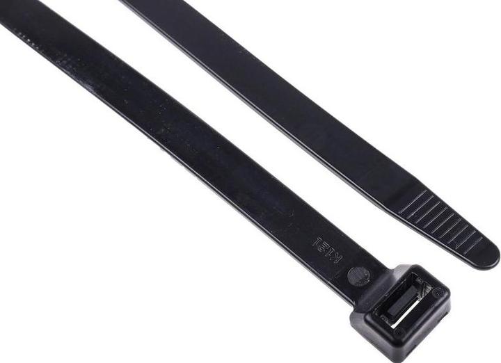 Actual product image Rs Pro Cable Tie 550x12.7 Black Nylon 66 (Plastic cable ties, 550 mm, 100 pcs.)