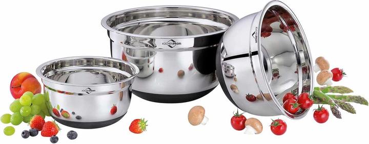 Produktbild Küchenprofi Rührschüssel-Set rutschfest 3-tlg. 16 cm, 20 cm und 24 cm (3 x)