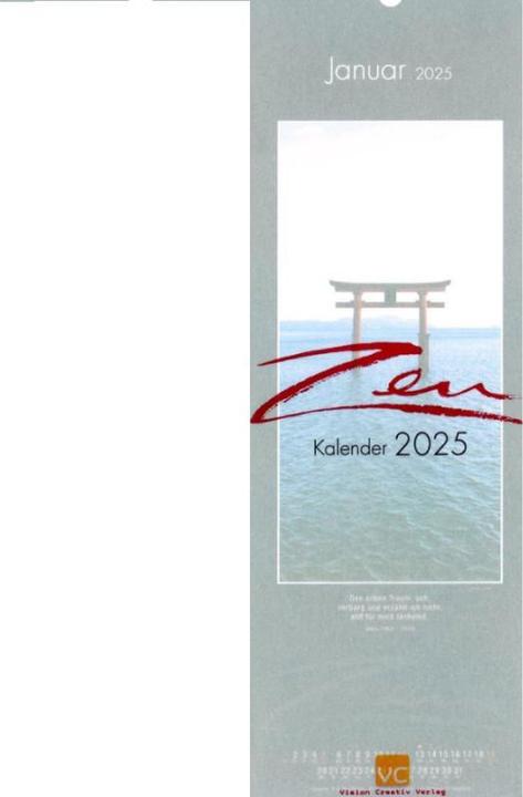 Produktbild Zen-Kalender (Weicher Einband, Deutsch)