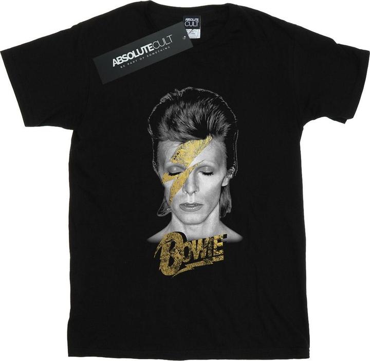 Immagine prodotto David Bowie Aladdin Sane Gold Bolt Maglietta Ragazzi (140, 146)