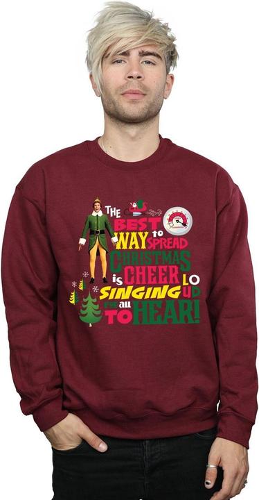Actual product image Elf Mens Christmas Cheer Sweatshirt (M)