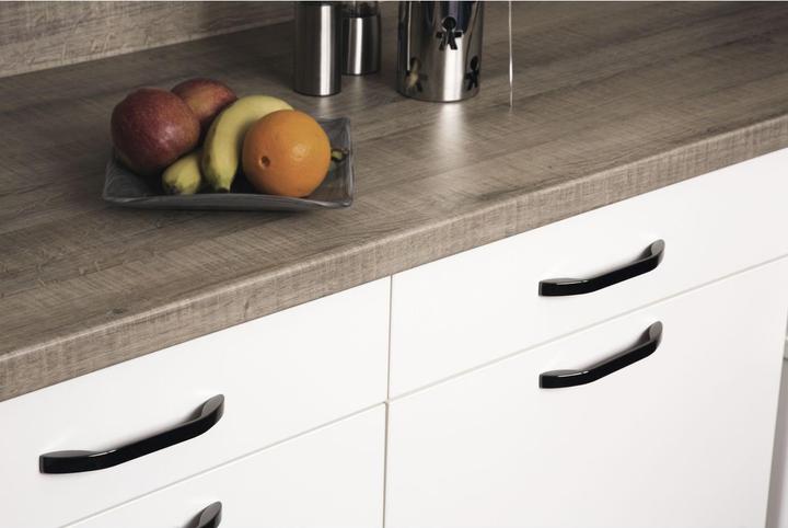 Actual product image Siro Handle Idaia Furniture handle 160 x 177 mm Drawer handle ZN anthracite glossy