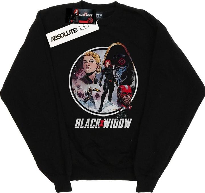 Black Widow Film Vintage Kreis Baumwolle Sweatshirt