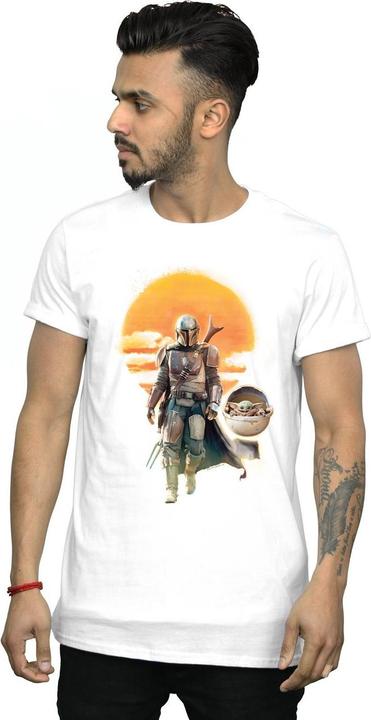 Produktbild Star Wars The Mandalorian Sunset Poster TShirt (3XL)