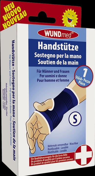 Produktbild Wundmed Elastische Sportbandage blau Handstütze Grösse S (S)