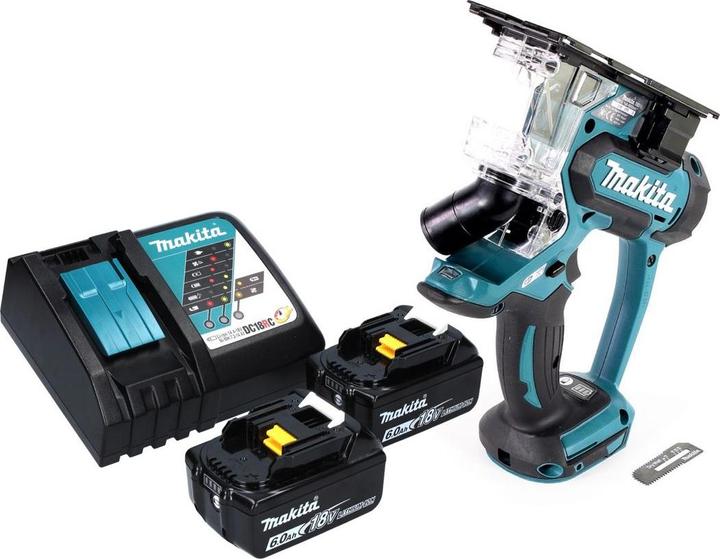 Produktbild Makita DSD 180 RG Akku Gipskartonsäge 18 V + 2x Akku 6,0 Ah + Ladegerät