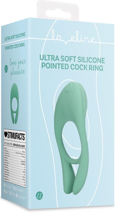Actual product image Shots Ultra Soft Silicone Pointed Cock Ring (5 cm)