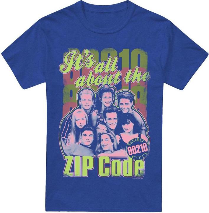 Actual product image 90210 Unisex Adult Zip Code T-Shirt (S)