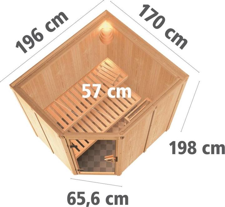 Image du produit Karibu Siirin sans couronne de toit (Sans four)