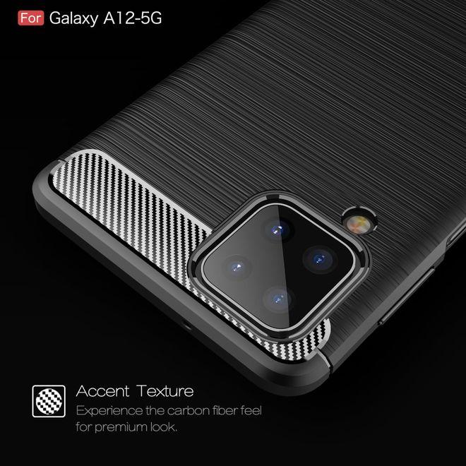 Produktbild MU Style Carbon Fiber TPU Softcase Series (Samsung Galaxy A12)