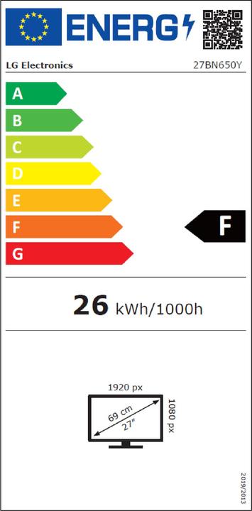 Energie-Label LG 27BN650Y-T (1920 x 1080 Pixel, 27")