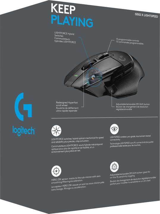 Immagine prodotto Logitech G G502 X Lightspeed (Senza fili)