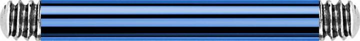 Produktbild Star Piercing Barbell-Stab dunkelblau (Chirurgenstahl 316L)